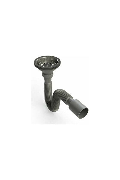 TANFLEX Gri Çöpmak Lavabo Sifonu