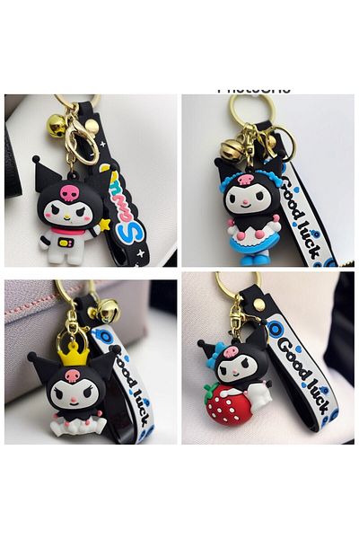 Meyra Accessories Sanrio Kawai Kromi Luxury Keychain Rattling Bag Accessory Cute Gift Plush Toy