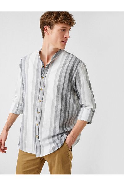 Koton Striped Collar Shirt