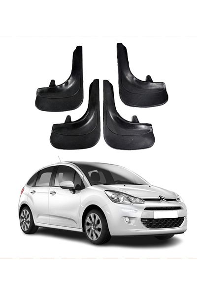SONİKON LİNE Citroen C3 2011-2015 Compatible 4-Piece Dust Cover Mudguard Mudguard Modified