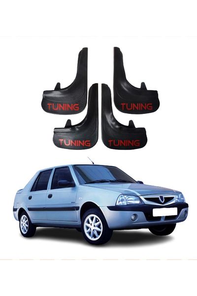 SONİKON LİNE Dacia Solenza Compatible Tuning Written 4-Piece Dust Cover Mudguard Mudguard Modified