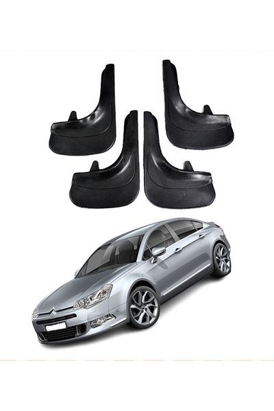 SONİKON LİNE Citroen C5 2007 and Later Compatible 4-Piece Dust Cover Mudguard Mud Flap Modified