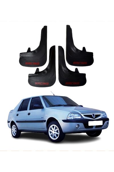 SONİKON LİNE Dacia Solenza Compatible Racing Written 4-Piece Leggings Mudguard Leggings Modified