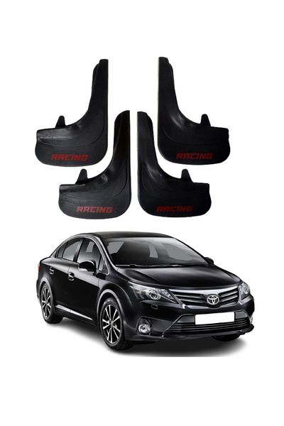 SONİKON LİNE Toyota Avensis Compatible Racing Written 4-Piece Dust Cover Mudguard Mudguard Modified