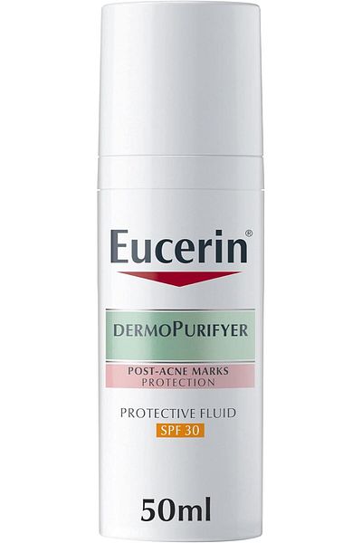 Eucerin DermoPurifyer Oil Control Protective Face Fluid for Post-Acne Marks Protection, UVA & UVB Pr