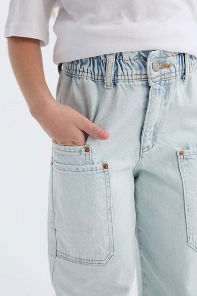 DeFacto Αγόρι Oversize Φαρδύ Μολύβι Πόλο Μουσελίνα κοντομάνικο πουκάμισο E3314a825hs