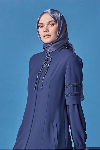 Alvina 10356 Model Pardeşü - Με λεπτομέρεια και φερμουάρ