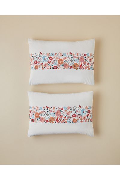 English Home Vintage Floral Easy-Iron 2-Piece Pillow Case 50X70 cm Pink