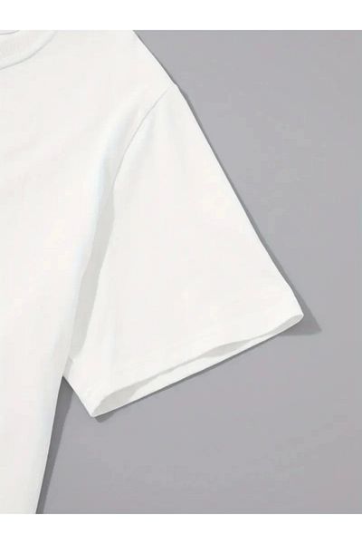 Kokosh moda Μπλουζάκι με στάμπα Oversize Crew Neck - Λευκό