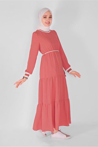 Alvina Elastic Dress with Cuffs 41382