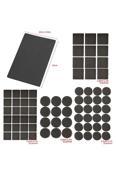 Choice Multiple pieces thickness4mm Package 1 Table Leg Protectors, Anti-Scratch Leg Pads, Rubber Non-Slip