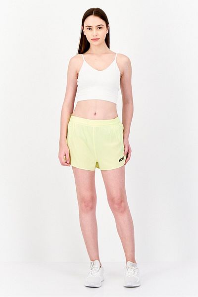 hoka Women Sportswear Fit Running Shorts, Light Yellow