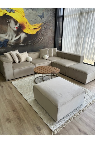 Erduran Mobilya ANGELO 6 modül Bayb face 03 köşe koltuk takımı