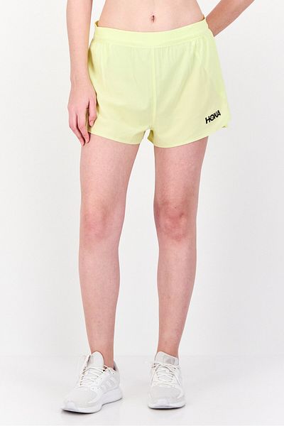 hoka Women Sportswear Fit Running Shorts, Light Yellow