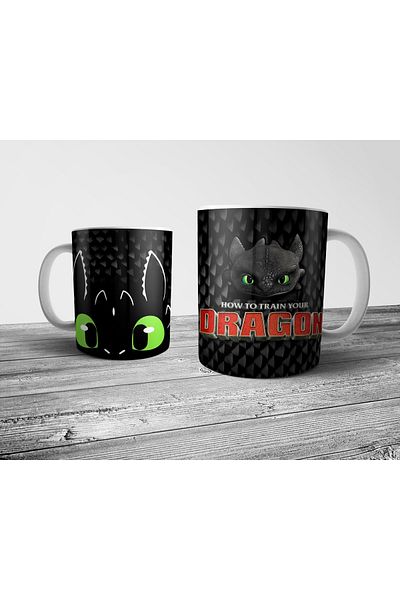 Pixxa How to Train Your Dragon Toothless Mug with Bottom Base Mouth Design