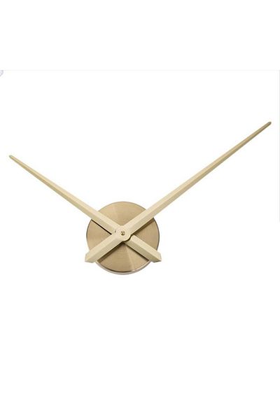 JETTING Gold New Big Size for 3D Wall Clock Modern Home Decor Brief DIY Large Clock Needles Quartz Hour Han