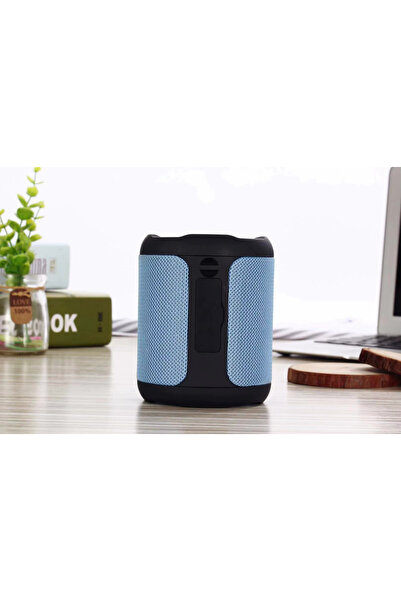 BLEKSY Difuzor portabil, BLEKSY®, Bluetooth, slot pentru card MicroSD, rezistenta la apa si praf, albastru