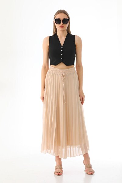 Marvella By Rasha تنورة شيفون بليسيه