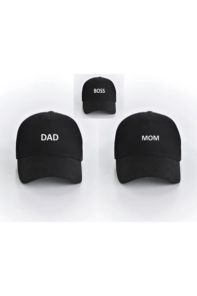venüsdijital DAD MOM BOSS ŞAPKA (ÇOCUK BEDEN 2-4 YAŞ İÇİN UYGUNDUR)