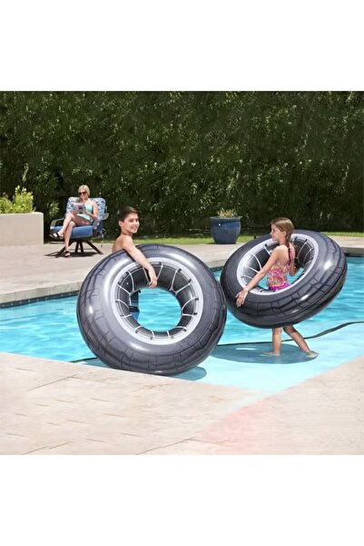 BESTWAY بست واي-كفر سباحة كبير اسود بيد 119 سم -26-36102