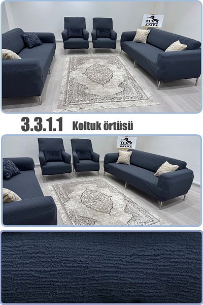 BONJOUR MADAME Seat Cover 3.3.1.1 Seat Cover Jacquard Lycra Fabric. Home Textile Sofa Cover Set