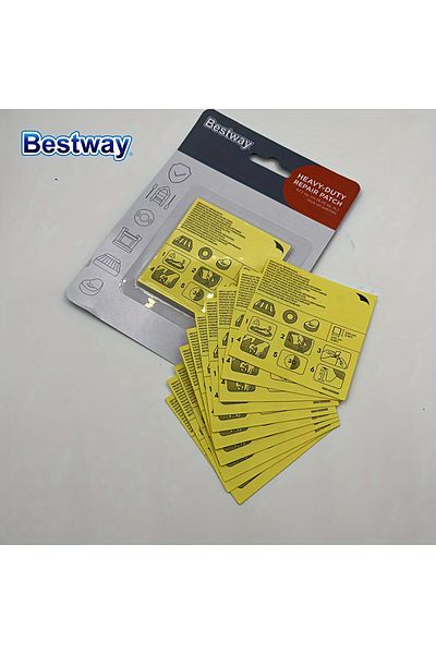 Choice مجموعة إصلاح لاصقة تحت الماء من Bestway 62068، مكونة من 10 قطع، مجموعة إصلاح رقعة حمام السباحة، رقعة حمام السباحة