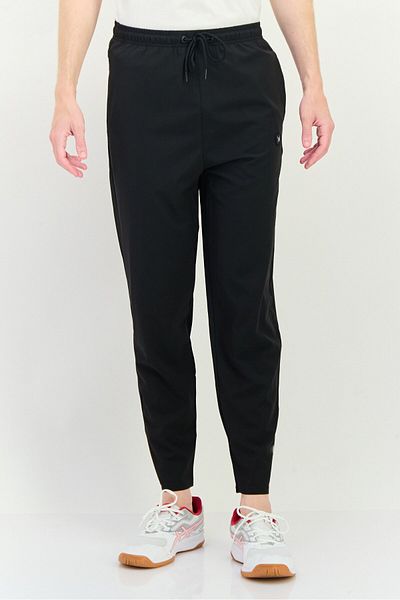 Tapout Men Sportswear Fit Brand Logo Training Track Pants, Black