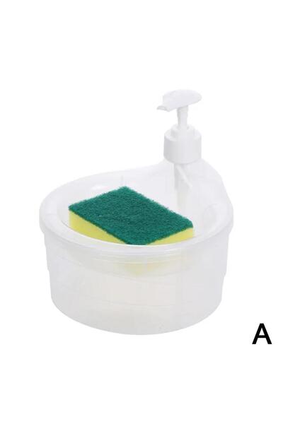 Choice موزع صابون أبيض، موزع سائل غسيل الأطباق الإبداعي للمطبخ، موزع صابون أط...