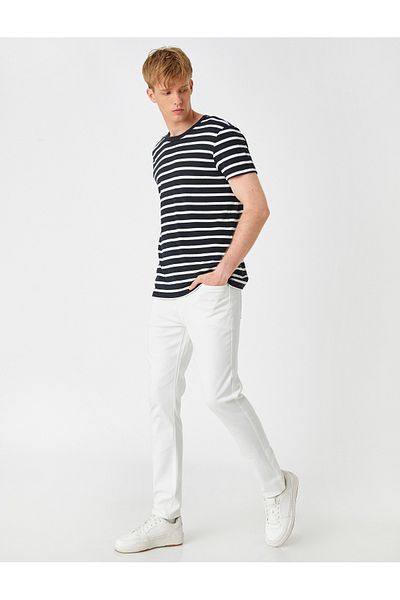 Koton Slim-Fit-Hose aus Gabardine