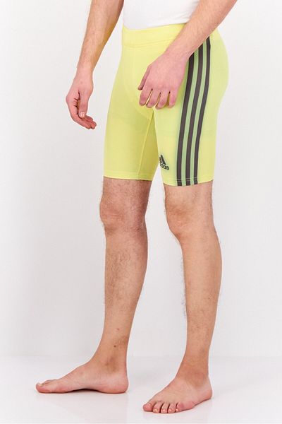 adidas Men Brand Logo Board Shorts Swimwear, Yellow