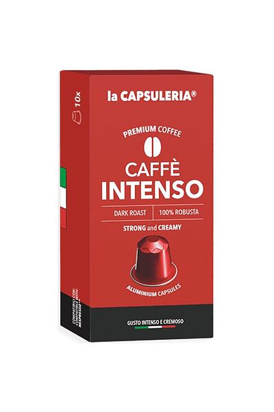 La Capsuleria Intenso Coffee, 10 capsule din aluminiu compatibile Nespresso, La Capsuleria
