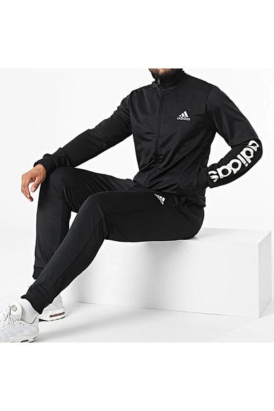 adidas M Lin Tr Tt Ts Ανδρικό Σετ φόρμας casual GK9654 Μαύρο