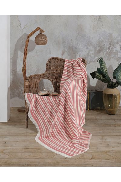 Cyc Atelier Striped Patterned Double Bedspread |   Stylish and Modern Design |   Soft Textured