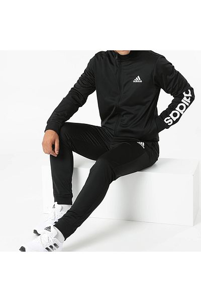 adidas M Lin Tr Tt Ts Ανδρικό Σετ φόρμας casual GK9654 Μαύρο