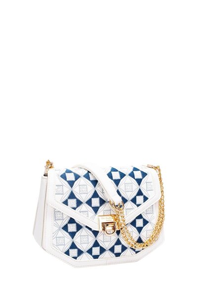 David Jones Γυναικεία Τσάντα ώμου Λευκή