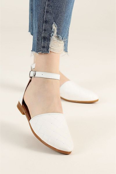 apelles Shoes Women's Daily Ballerina Shoes with Ankle Belt