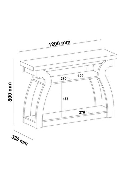 ARTLY طاولة كونسول للمدخل لغرف المعيشة والمنزل 120*80*33