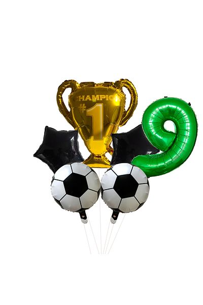 Choice Other 9 32inch Green Digit Number Globos Football Helium Balloons Trophy Balloon Children's Gifts Bi