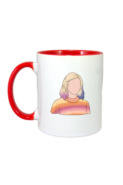 OEM Εξατομικευμένη κούπα Τετάρτης με κόκκινη λαβή, INOVATIX®. 330ml