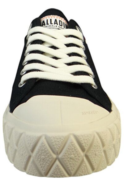 Palladium Damen High Sneaker Palla Ace CVS ORG Low Top 74447-053-M Schwarz Black/WhtcapGrey Leinen