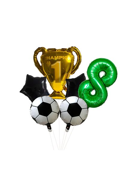Choice Other 8 32inch Green Digit Number Globos Football Helium Balloons Trophy Balloon Children's Gifts Bi