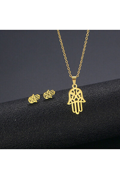 SIC MODA Stainless Steel Hand of Fatima Set 4110