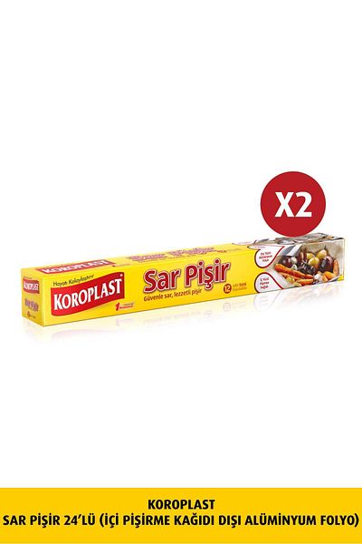 Koroplast Yellow Cook 12 Pieces (Inner Cooking Fabric.-Outer A. Foil)X2 Pieces