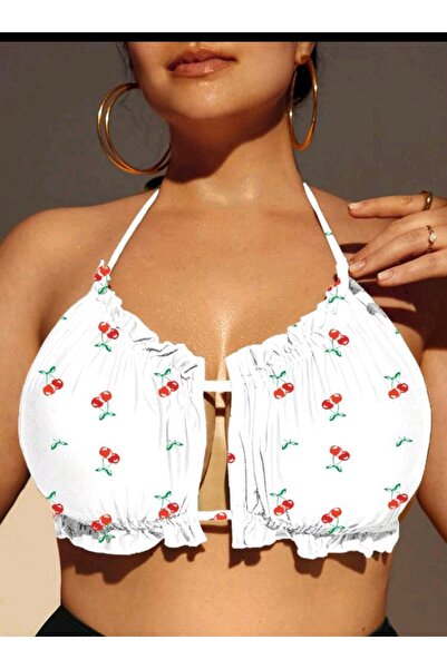 BF Bikini Fashion Μπλουζάκι μπικίνι με στάμπα κερασιού