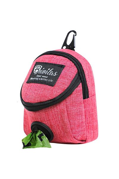 Choice Rose Red Portable Dog Training Treat Bag Outdoor Pet Dog Treat Pouch Puppy Snack Reward Waist Bag Do