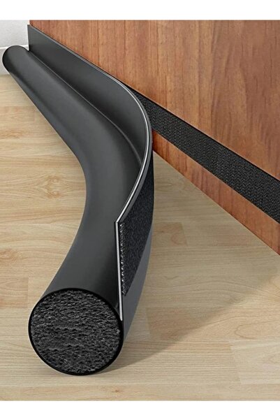 Choice حاجز مصد اسفل الباب لمنع دخول الحشرات 8x96x3 سم قطعة واحدة أسود