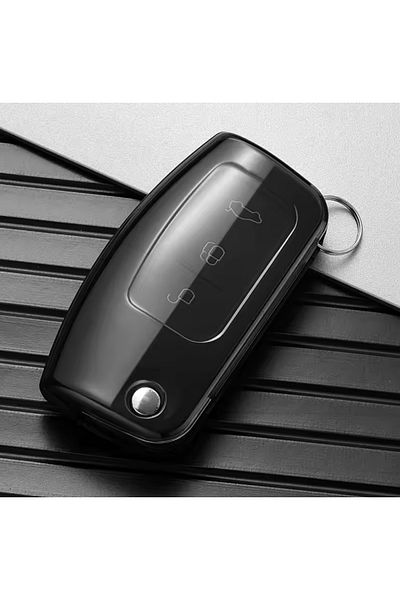 YıldızTuning Ford Galaxy Transparent-Smoked Key Case Cover