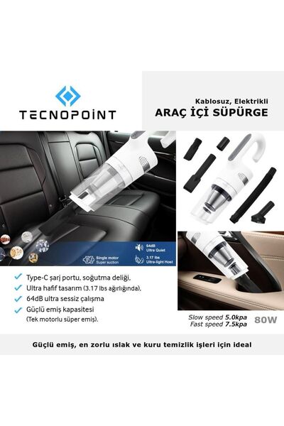 tecnopoint SÜPÜRGE , OTO SÜPÜRGE , ORİJİNAL ARAÇ SÜPÜRGE