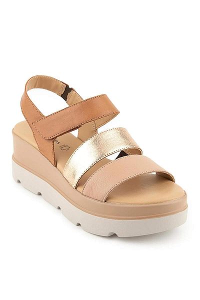 Hush Puppies Podporo Genuine Leather Women's Sandals Brown