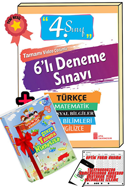 Ata Yayıncılık 4. Sınıf 6'lı Poşet Deneme Sınavı